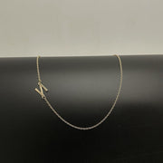 Initial Necklaces For Women, Dainty Gold Letter Necklace 14k Gold Plated Sideways Initial Necklace Cute Name Simple Choker Necklaces For Women Trendy Jewelry Gifts