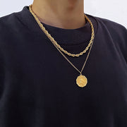 Personality Hemp Flowers Chain Men