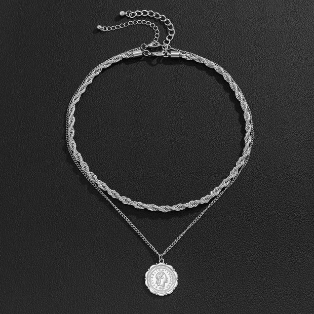 Personality Hemp Flowers Chain Men