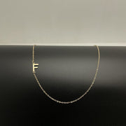Initial Necklaces For Women, Dainty Gold Letter Necklace 14k Gold Plated Sideways Initial Necklace Cute Name Simple Choker Necklaces For Women Trendy Jewelry Gifts
