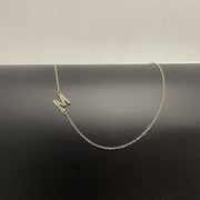 Initial Necklaces For Women, Dainty Gold Letter Necklace 14k Gold Plated Sideways Initial Necklace Cute Name Simple Choker Necklaces For Women Trendy Jewelry Gifts