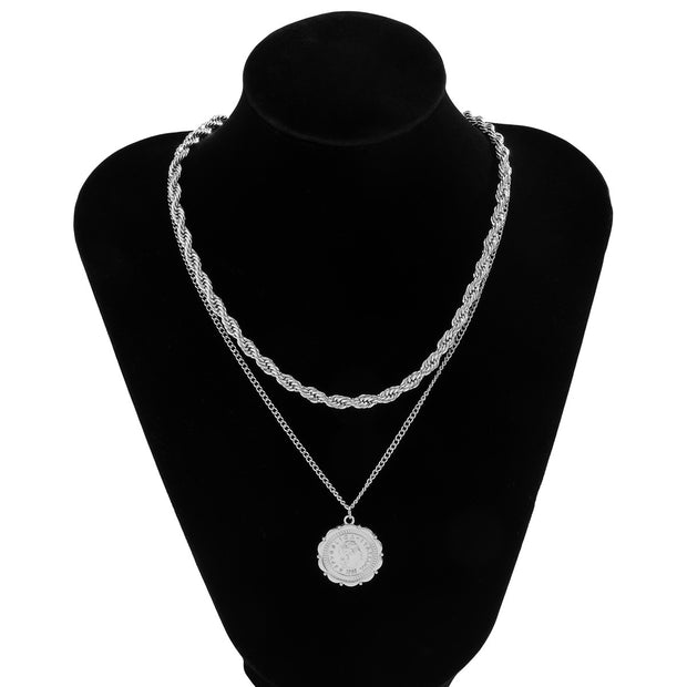 Personality Hemp Flowers Chain Men